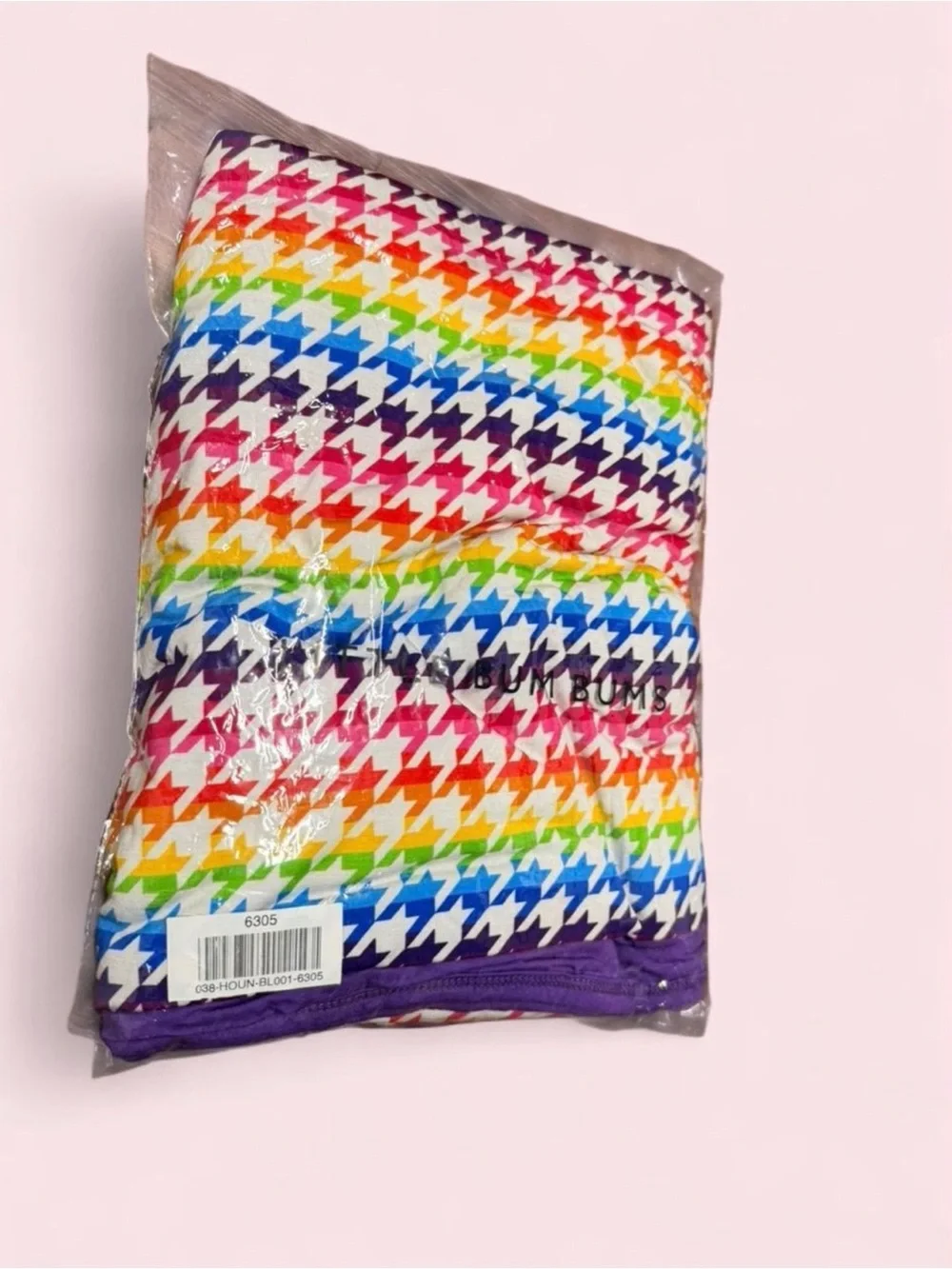 Little Bum Bums Bamboo Rainbow Houndstooth Newborn Gift NWT Zippy Blanket Bow